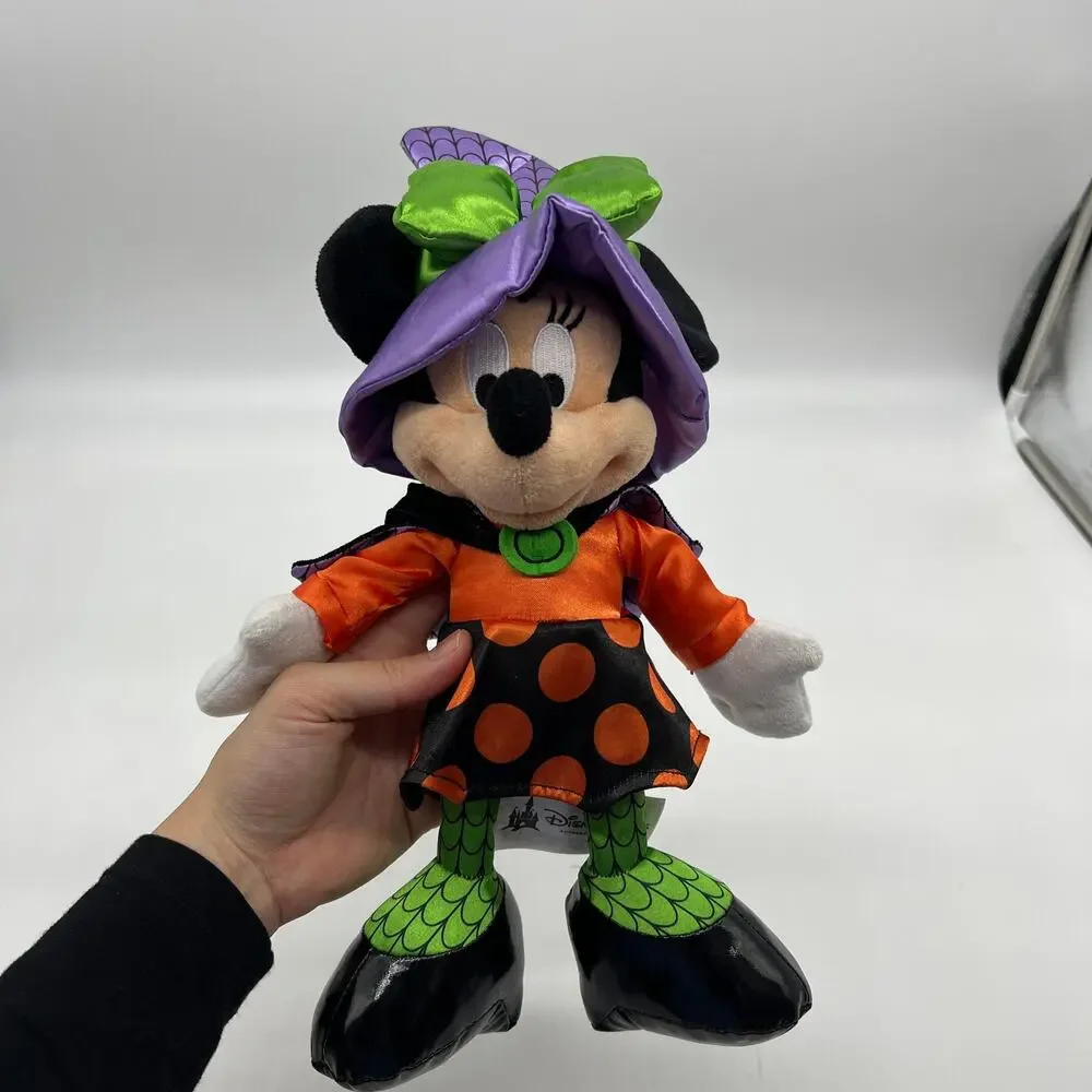 Disney Parks Minnie Mouse Halloween Plush Stuffed Dolls Witch 12